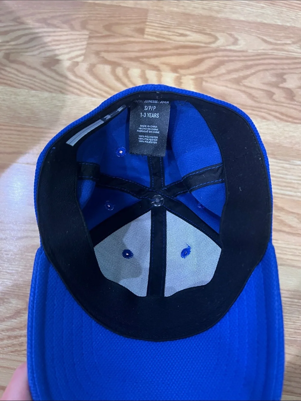 Under Armour Kids Blue Baseball Cap with Contrasting Logo